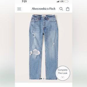 Abercrombie curve love dad high-rise jeans